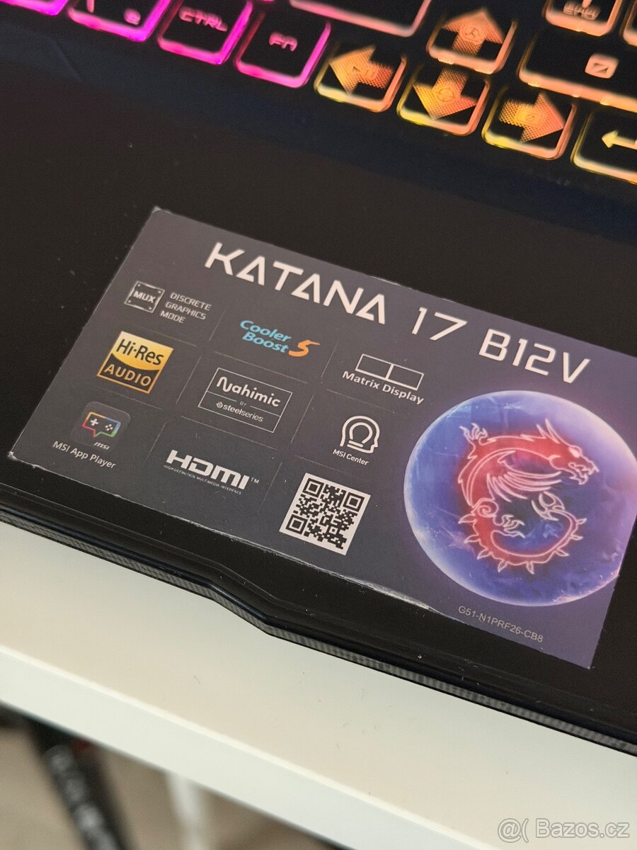 Herní notebook MSI Katana 17 B12VFK-458CZ - 3