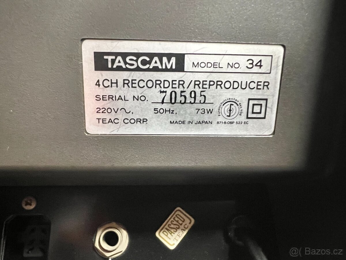 Tascam 34 + příslušenství v ceně - 3