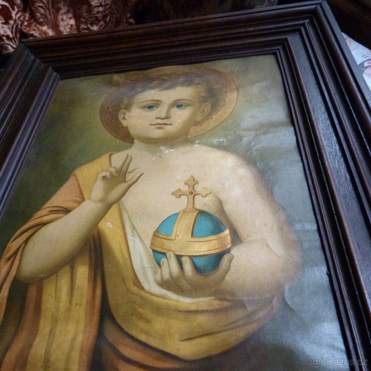 KRÁSNÝ DŘEVĚNÝ RÁM S OBRÁZEK - 3