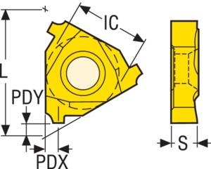 Destičky SECO 22NR5NEWVAM, CP500 - 3