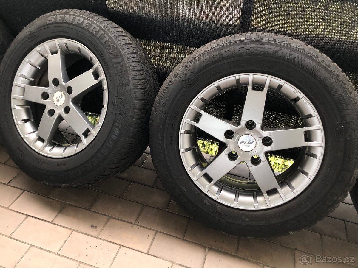 Sada 17" Alu kol PLW GERMANY s M+S pneu 235/65 - 3