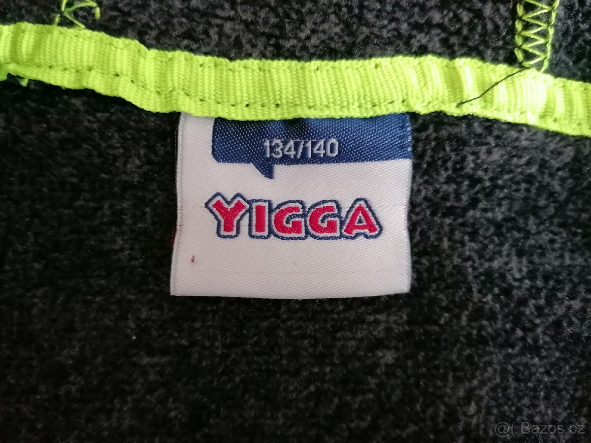 Tmavě šedá mikina na zip Yigga, vel. 134/140 - 3