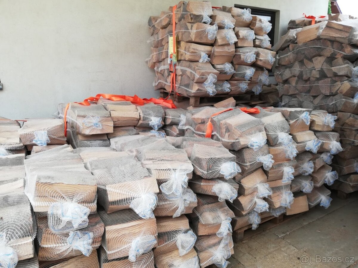 Tvrdé suché dřevo v pytlích - doprodej - 3