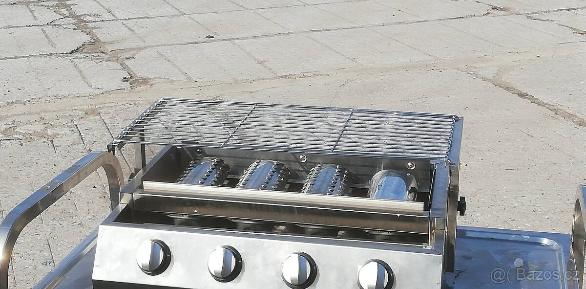 Plynový gril se čtyřmi hořáky gastro - 3