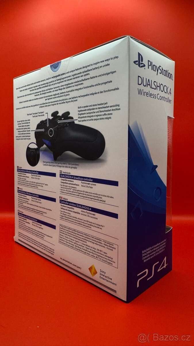 PS4 ovladač, black (NOVÝ) - 3