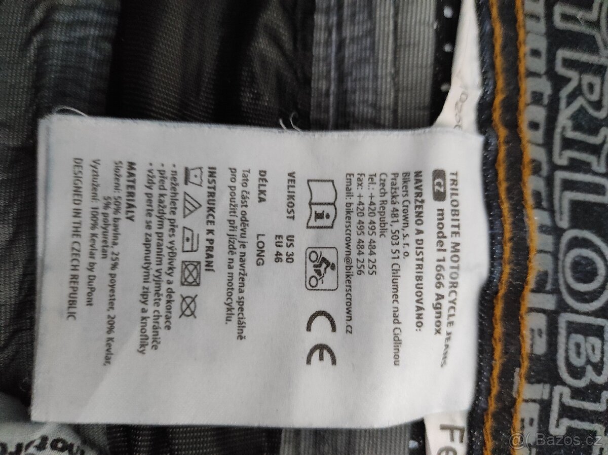 Motorkářské kevlarové kalhoty - 3