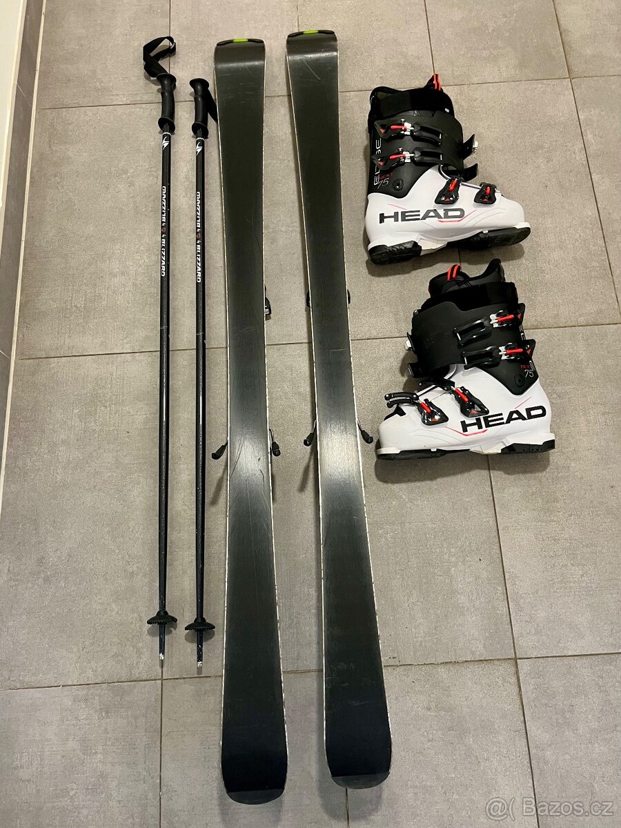 Lyže Elan E FLEX 5 (152 cm) + hůlky Blizzard - 3