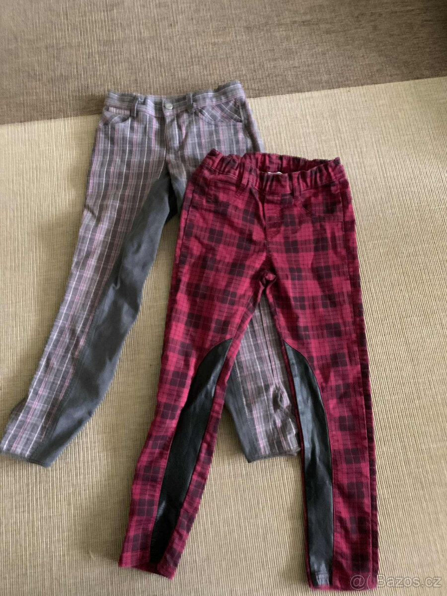 Rajtky jezdecké kalhoty dětské vel. 128 a 146 - 3