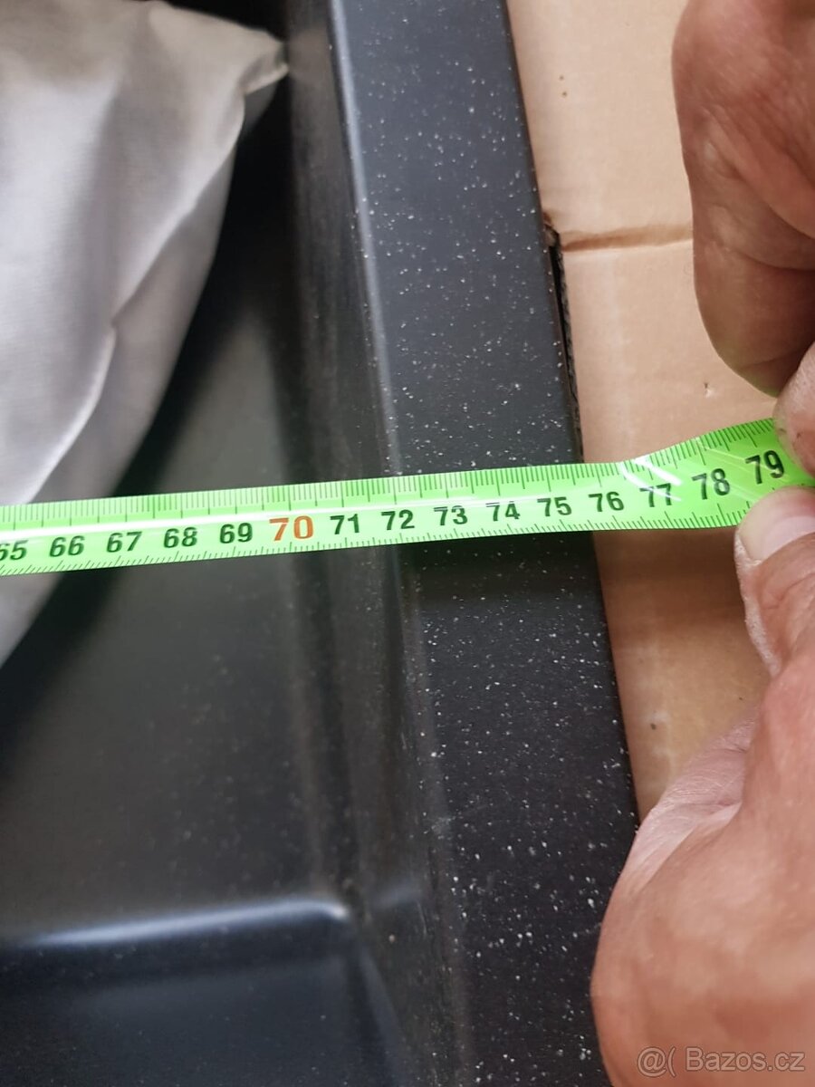 Granitový dřez černý + baterie - 3