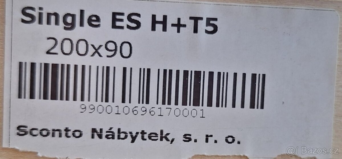 Polohovací lamelový rošt SINGLE H+T5 - 90x200 cm - 3