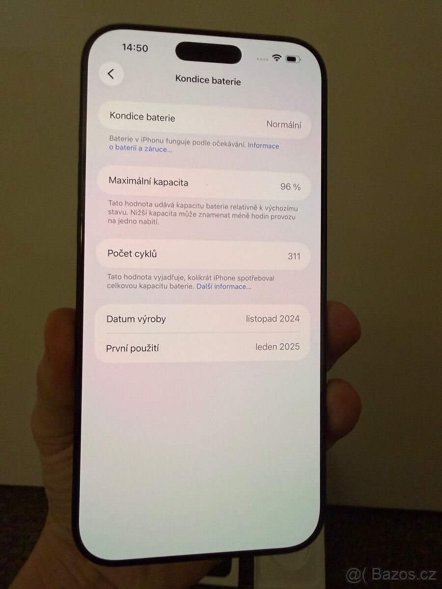 Apple iPhone 16 Pro Max 256gb Black. 13m zaruka. 96% baterie - 3