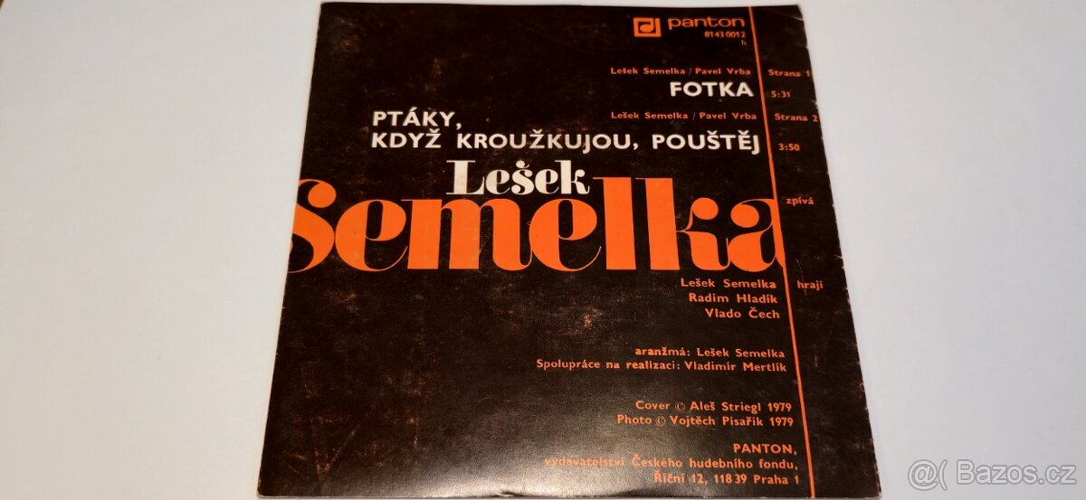SP vinyl - Lešek Semelka - 3
