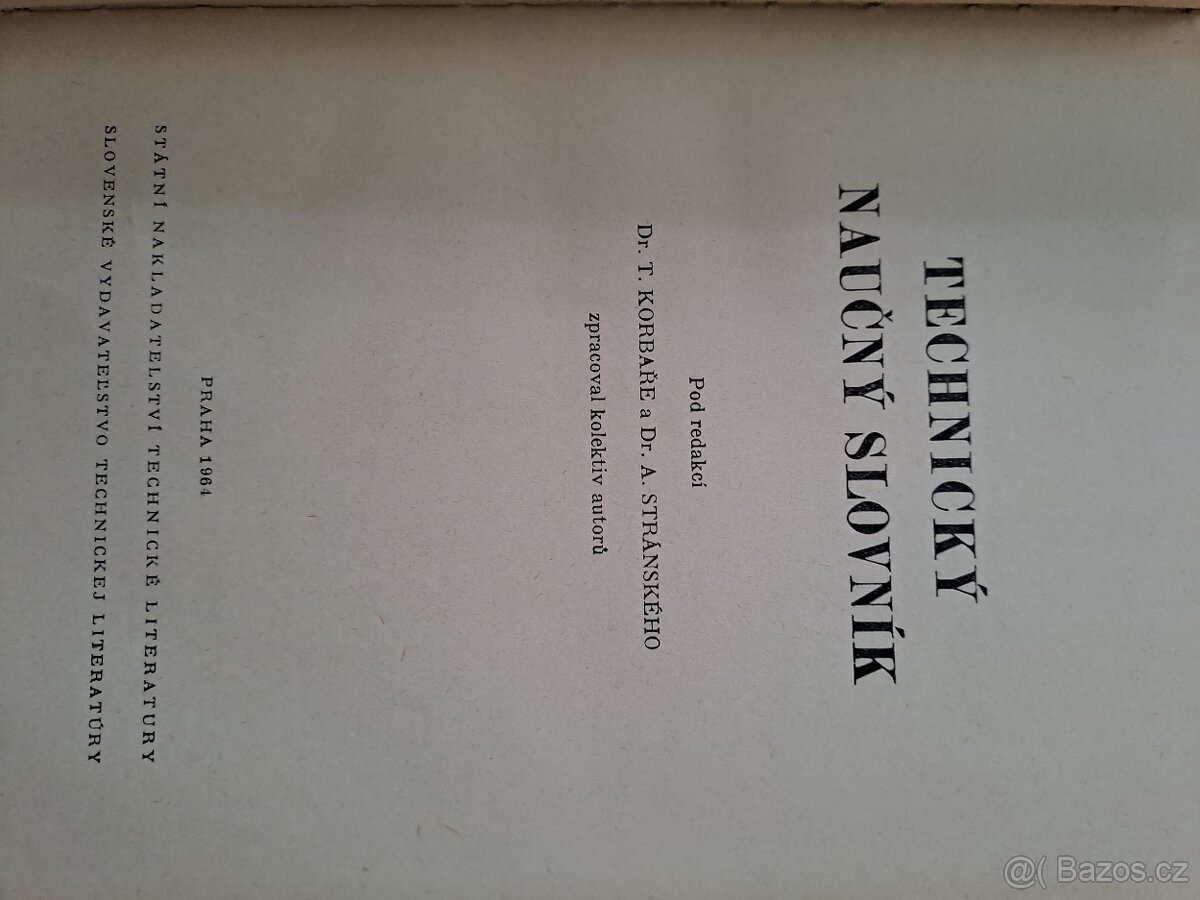 Technický naučný slovník A - Ž - 3