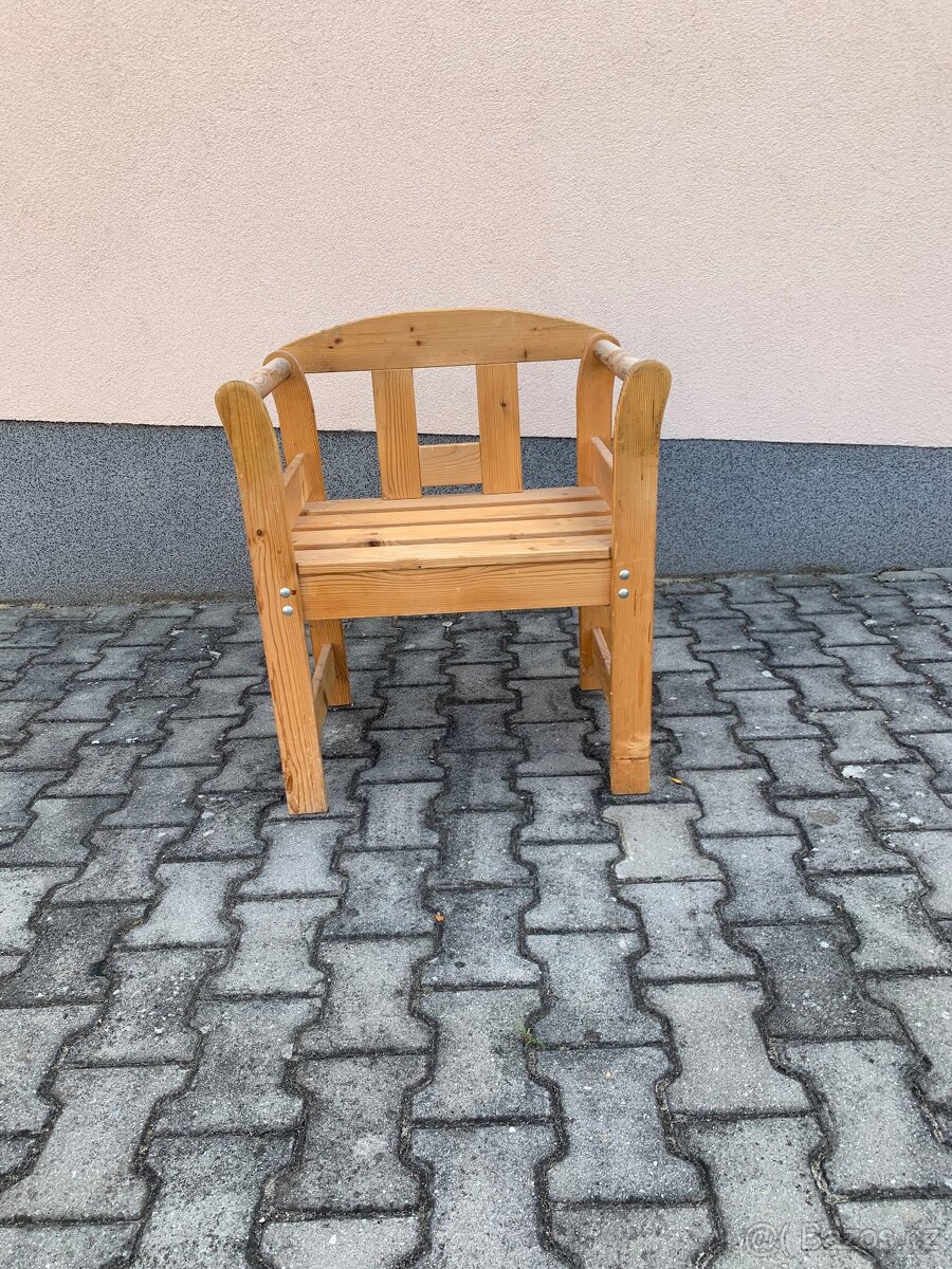Kvalitní rustikální židle/křeslo - 3