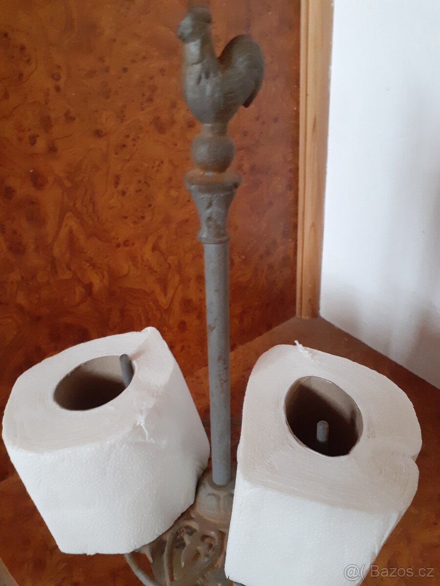 Retro stojan na papírové ubrousky,věšáky - 3