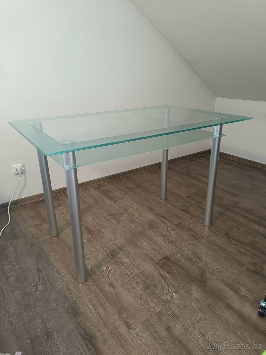 Skleněný stůl 120 cm - 3