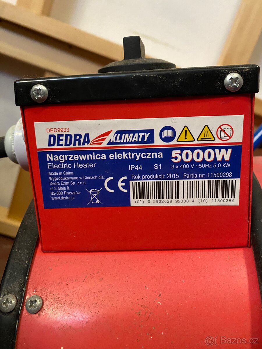 Elektrický přímotop s ventilátorem - 3