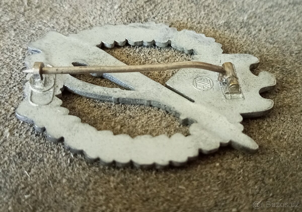 Pěchotní útočný odznak značený FZS - 3