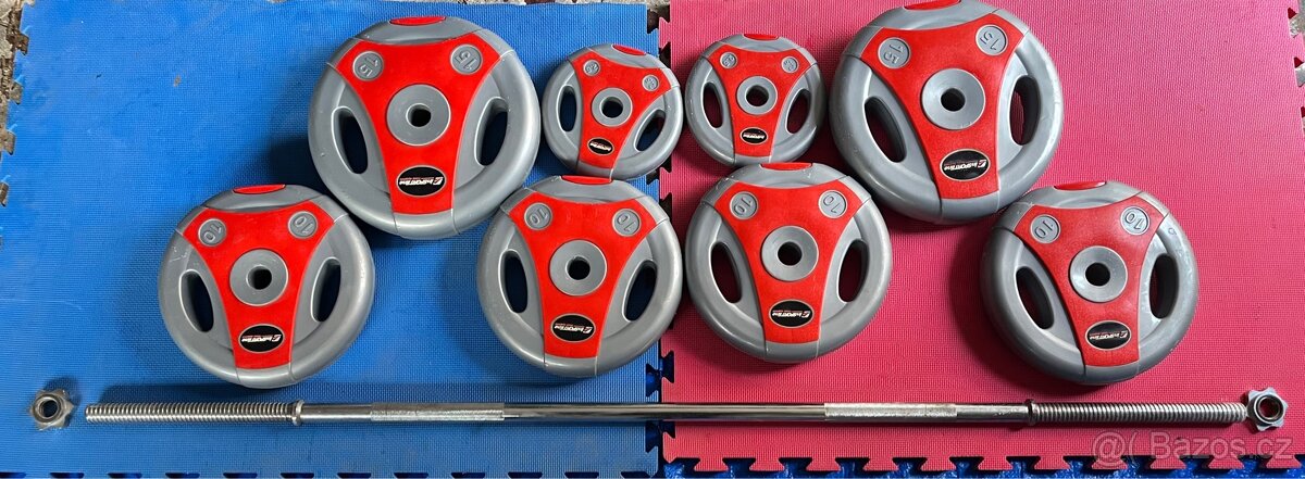 Nakládací činka 85kg - 3