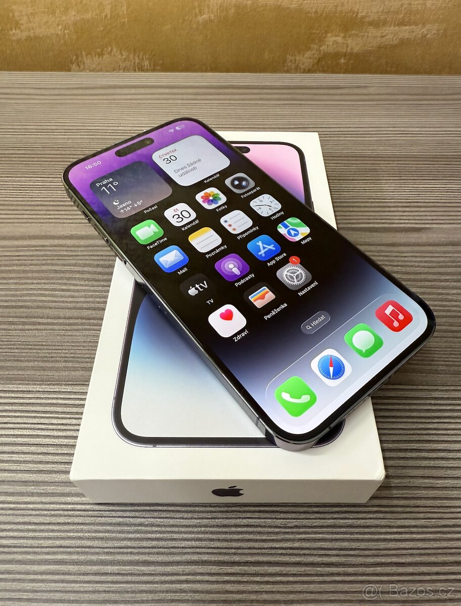 Apple iPhone 14 Pro Max 1TB fialový - komplet, baterie 100% - 3