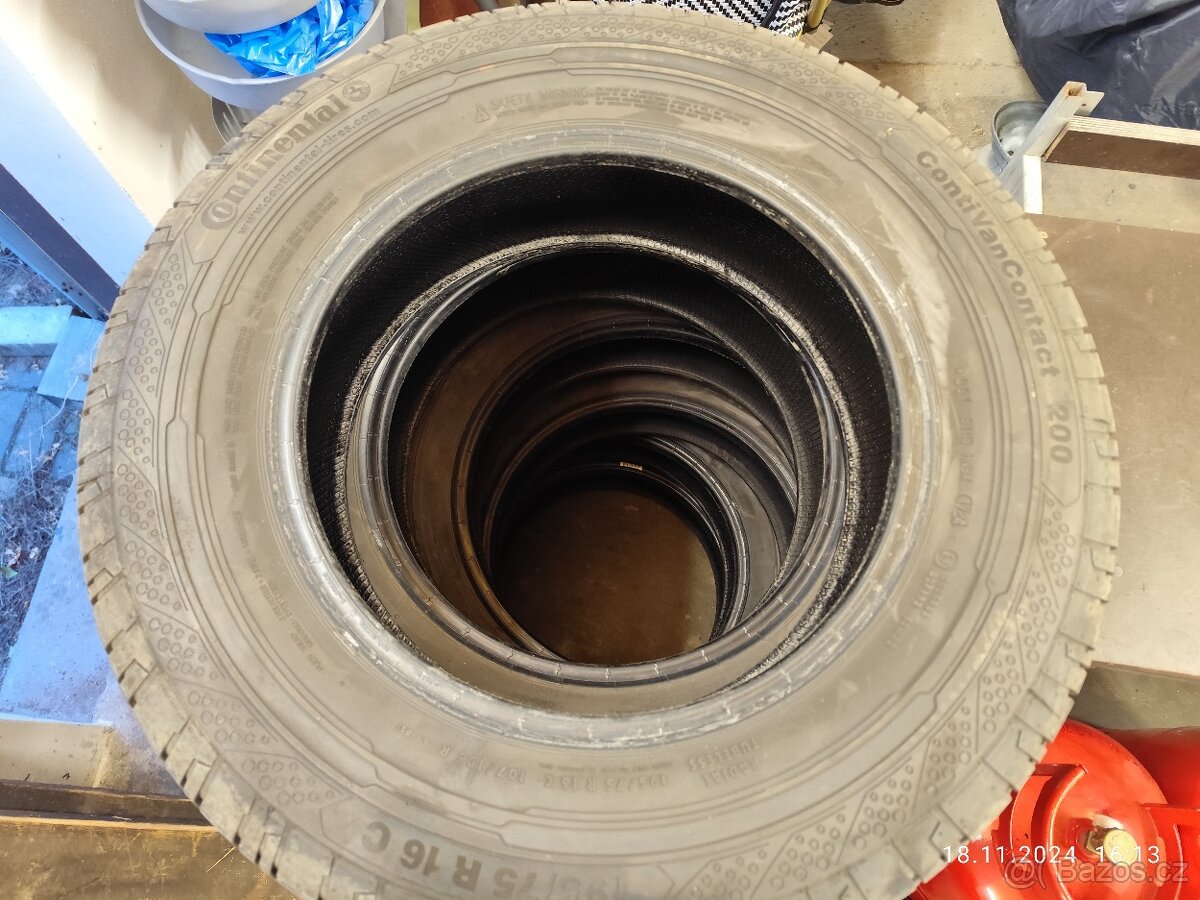 Continental VanContact 200 195/75 R16 C 107/105 R Letní NOVE - 3
