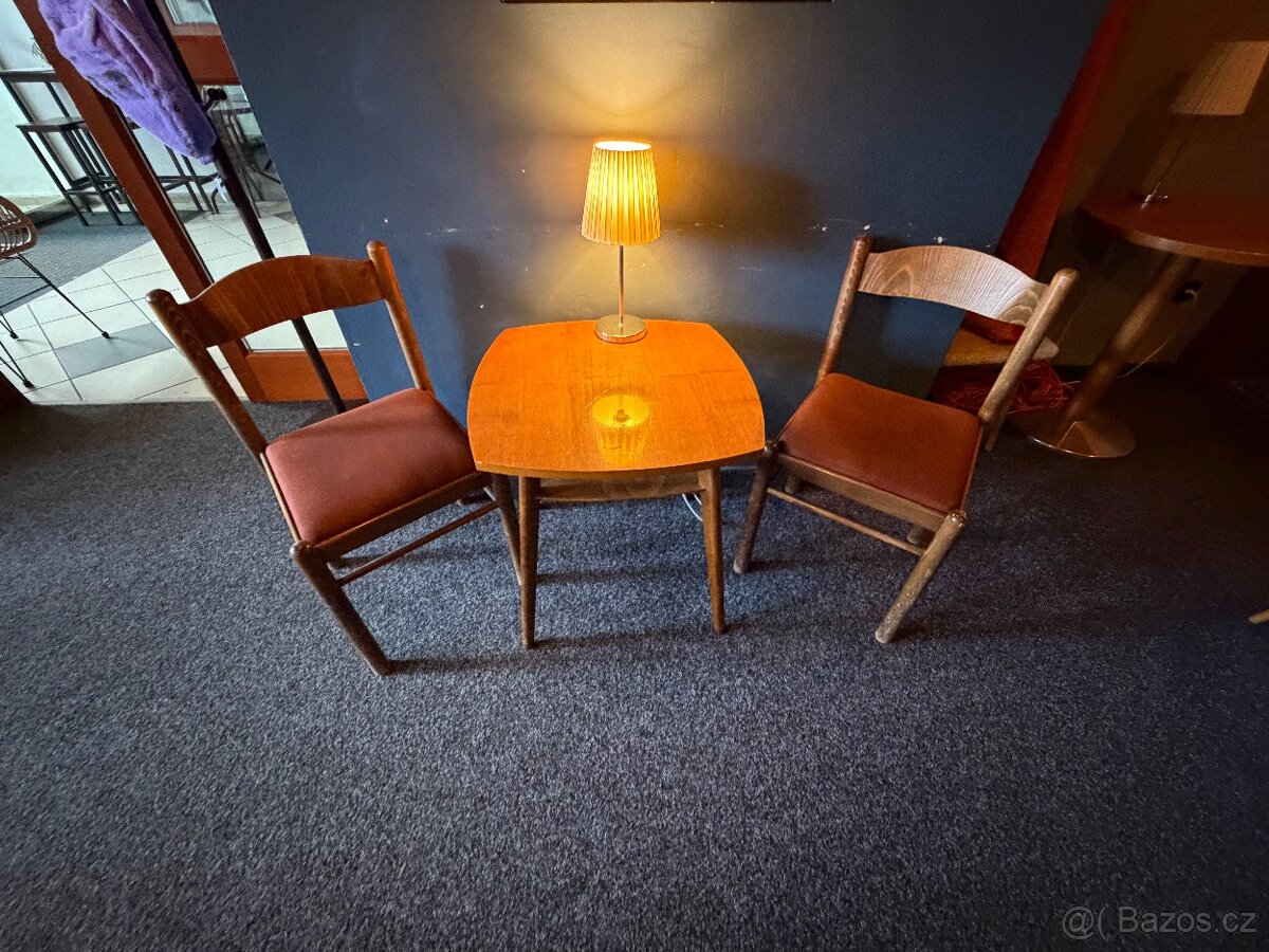 Retro židle + stůl SET 1 - 3