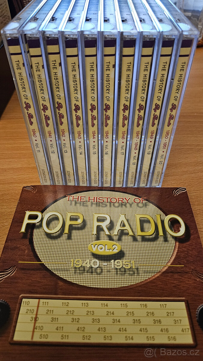 2x Sada 10 ks originál CD The History Of Pop Radio - 3