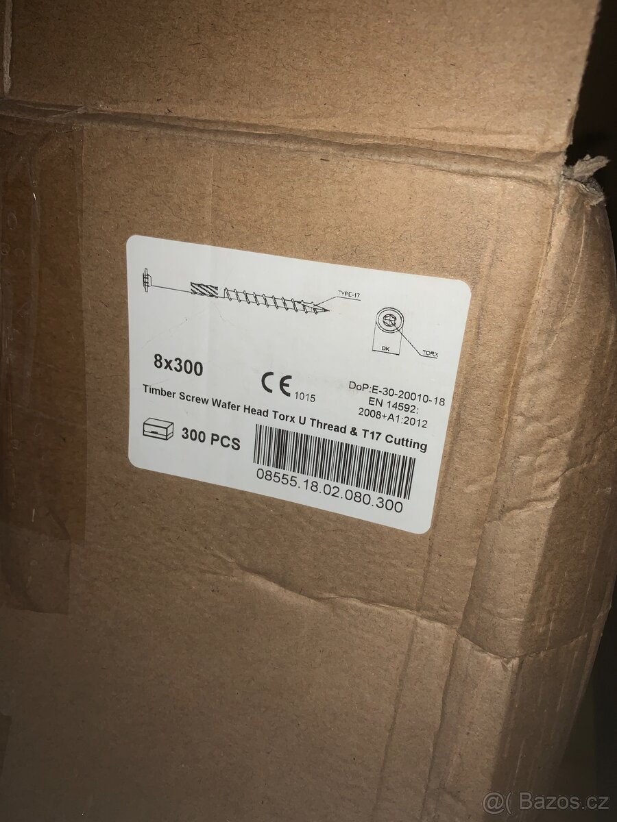 Konstrukční vruty 8x300- 520ks - 3