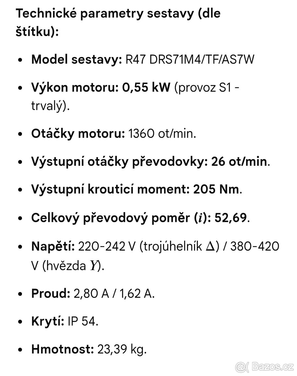 Motor s převodovkou - 3