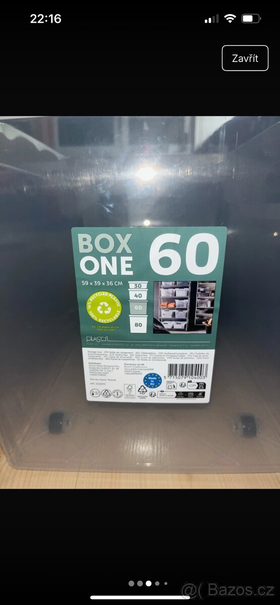 Plastová krabice 2x - 3