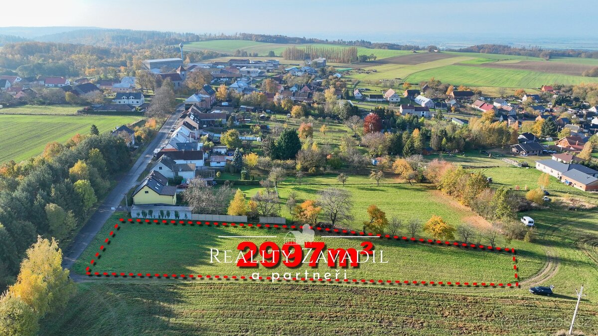 Prodej, stavební pozemek 2 997 m², Domašov u Šternberka - 3