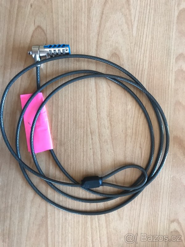 Ocelové lanko k PC, 2m - 3