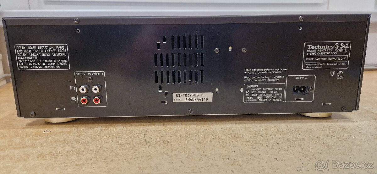 Technics dvojitý kazetový magnetofon RS-TR373 - 3