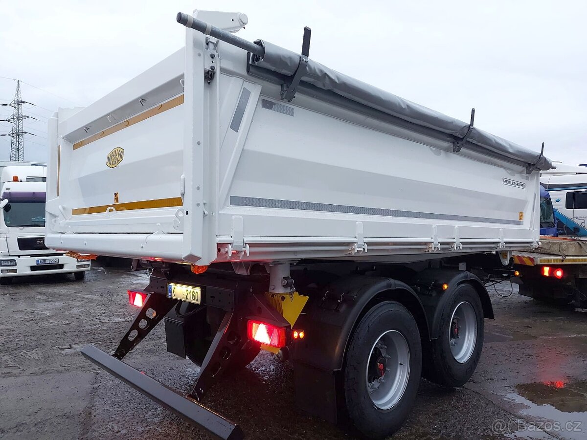 Přívěs MEILLER MZDA 1822 M / ZVEDACÍ NÁPRAVA / plachta - 3