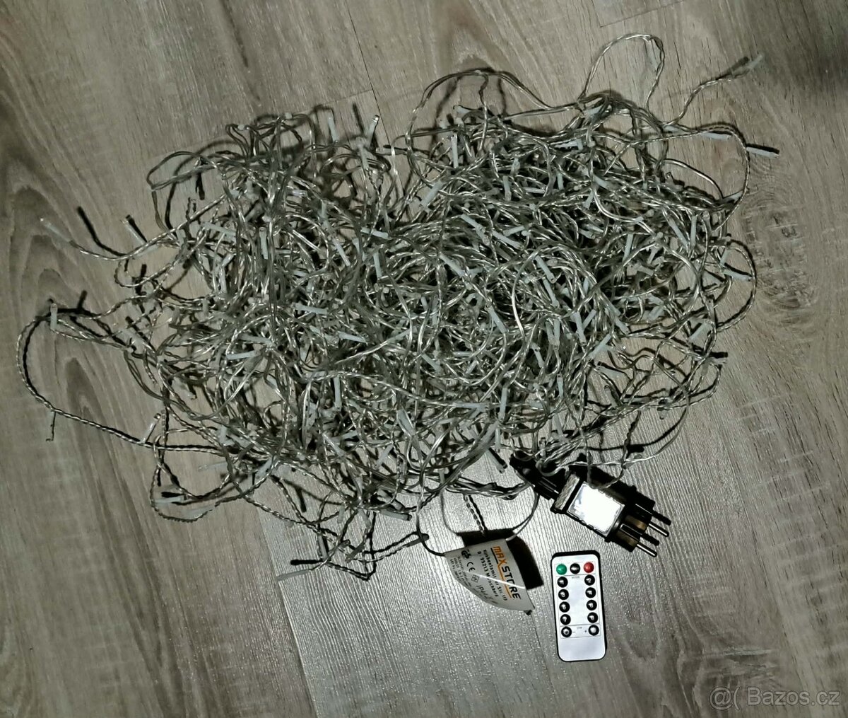 Ozdobný vánoční, samolepky, svícen, řetěz 10 m na ovládání - 3