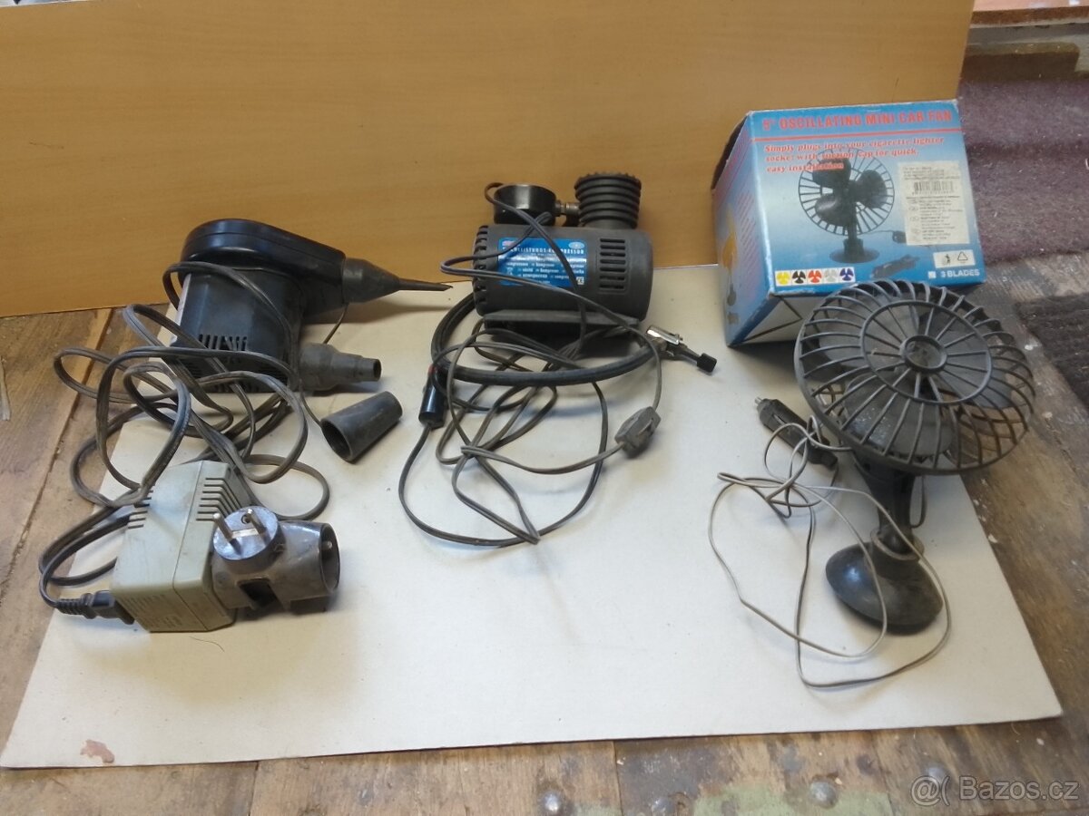 Kompresor k nafukování hraček,220 V,s nástavci. - 3