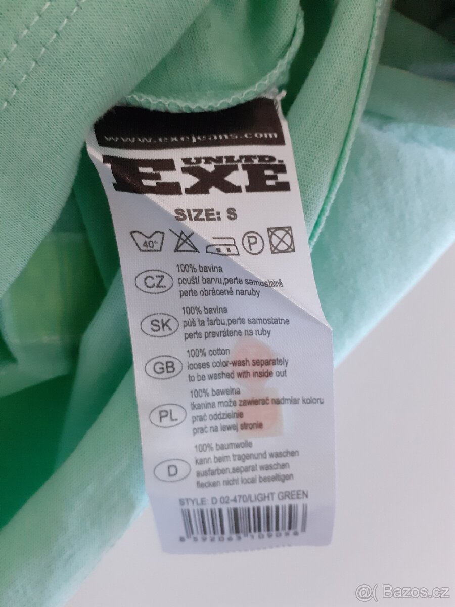 Zelené tričko s potiskem Exe Jeans - 3