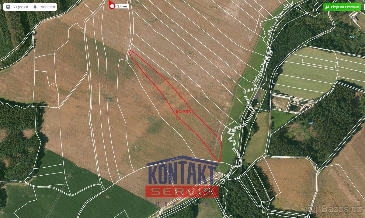Zemědělský pozemek u obce Kamenný Újezd, ev.č. VŠ-7670 - 3