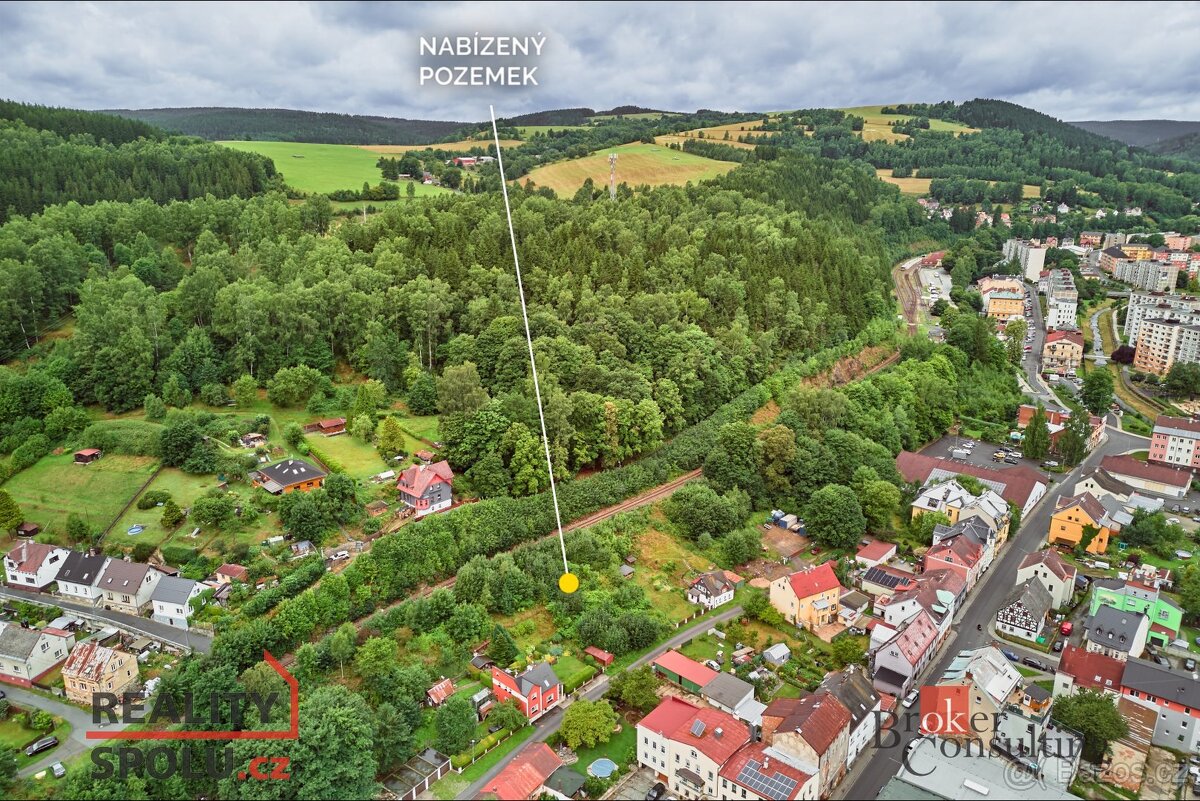 Prodej, pozemky/zahrada, 1018 m2, Zadní, Kraslice, Sokolov [ - 3