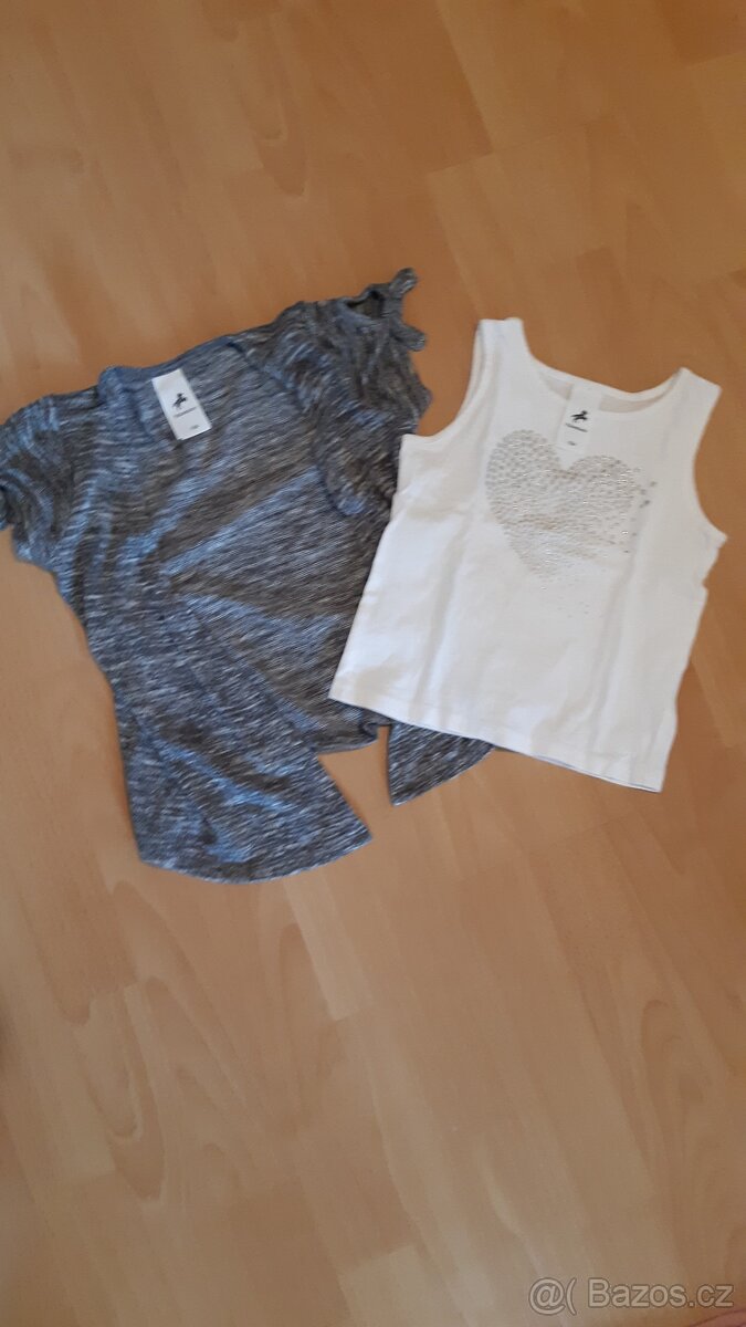 Dětské džiny , košile kardigan+ tričko - 3