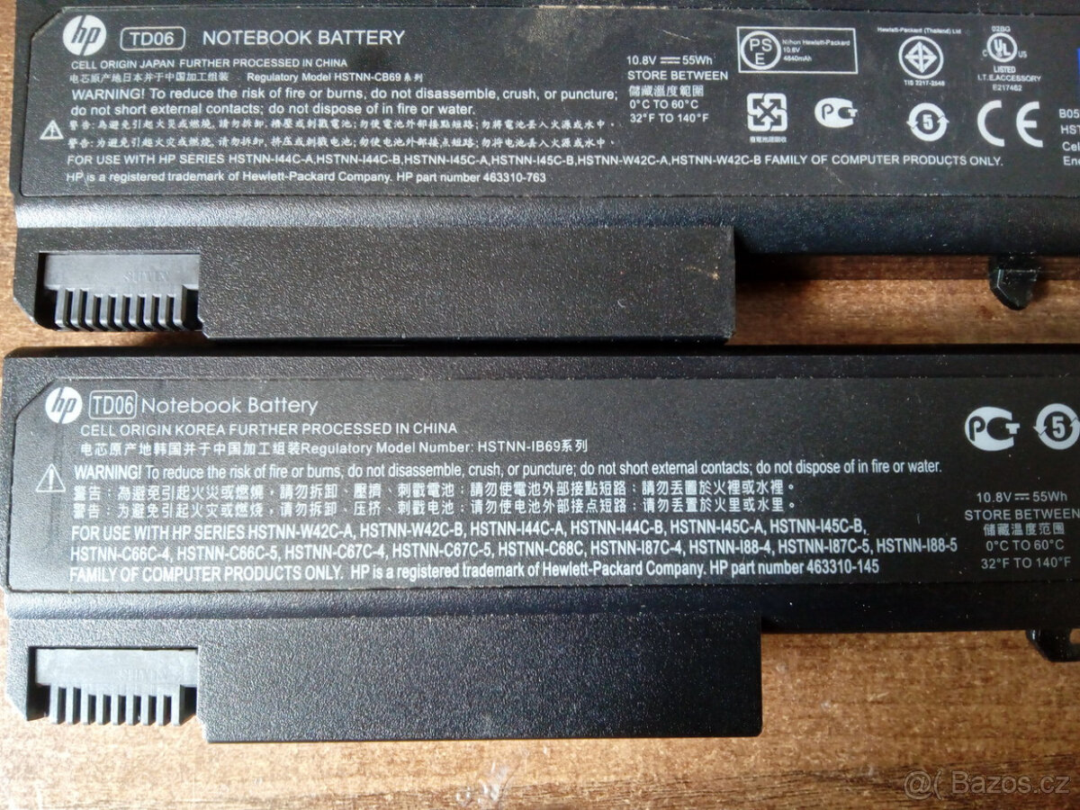 baterie TD06 pro notebooky HP ProBook 6550B,6555B (3hod) - 3