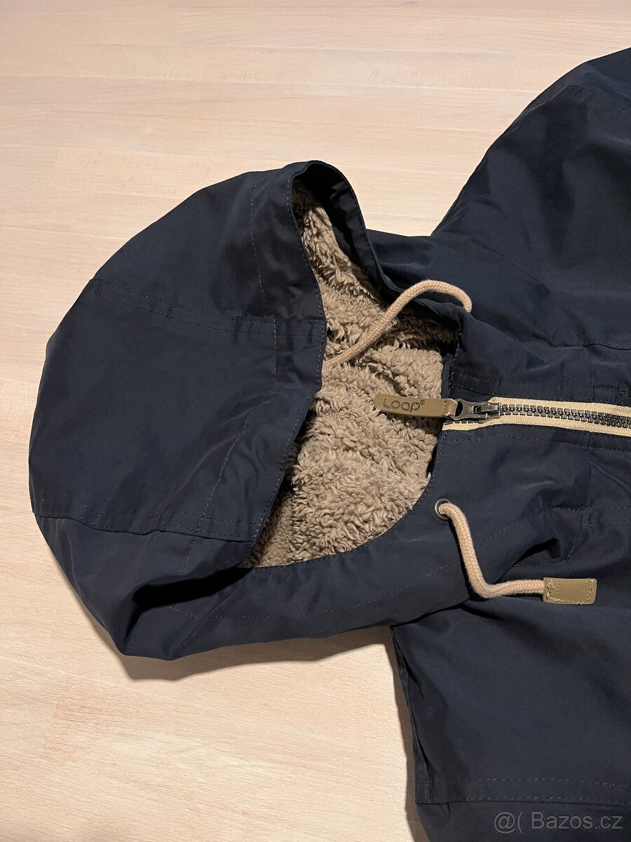 Nová Loap dlouhá budna, parka vel L Naroko modrá - 3