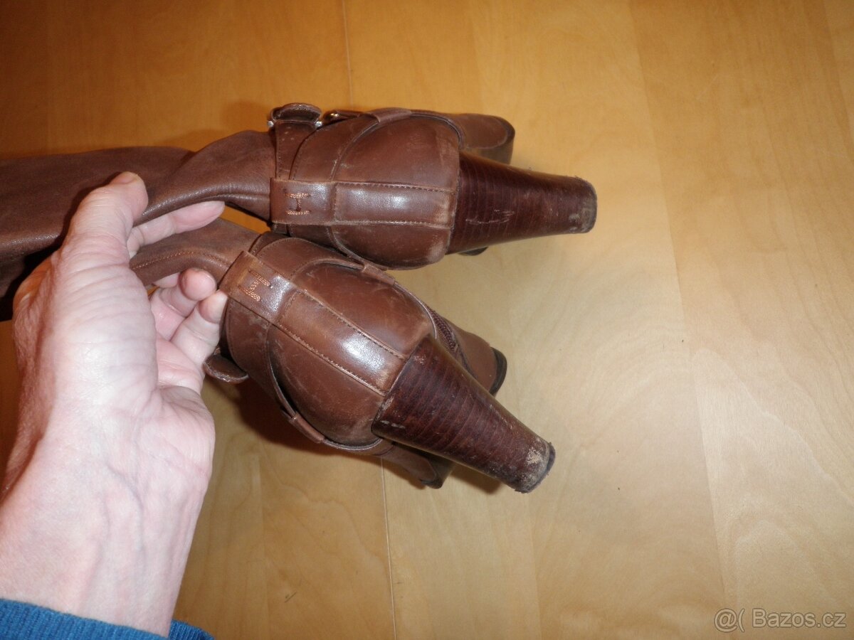 kožené kozačky zn. Tommy Hilfiger - vel. 38 - 3