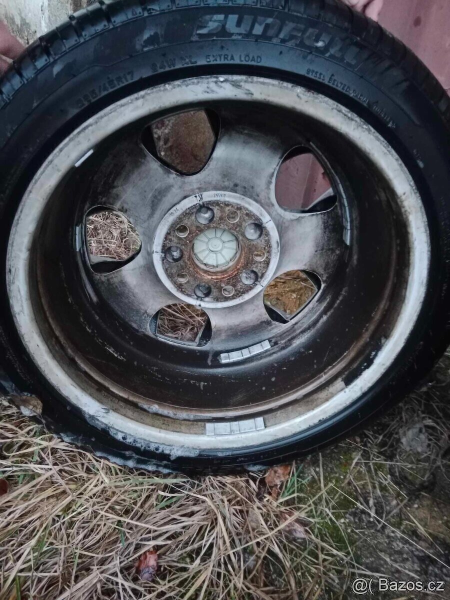 Sada ALU kol originál BMW styling90 s letní 225/45/17 - 3