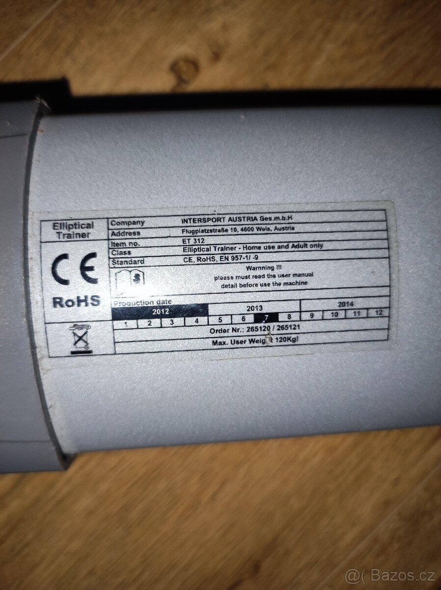 Elektrický trenažér Energetics do 120kg - 3