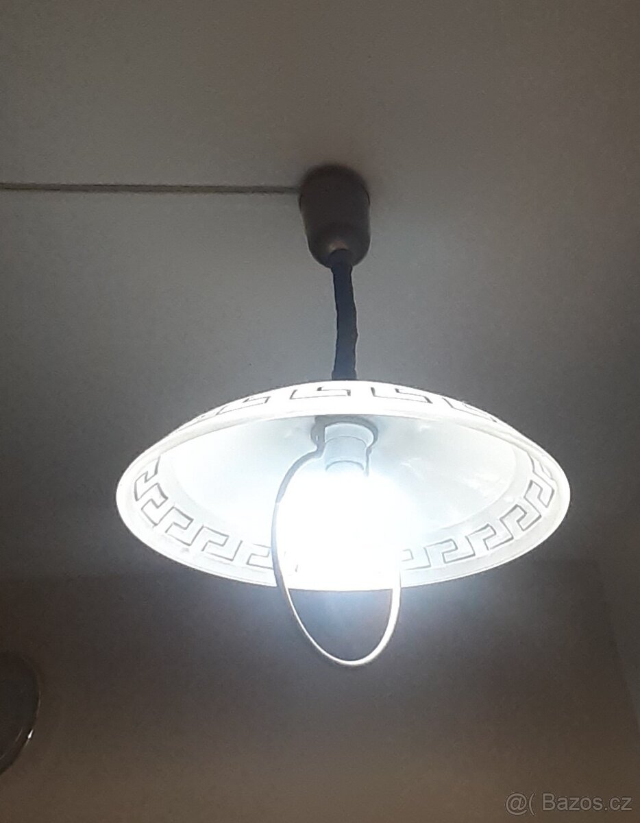 Lustr skleněný, stahovací. - 3