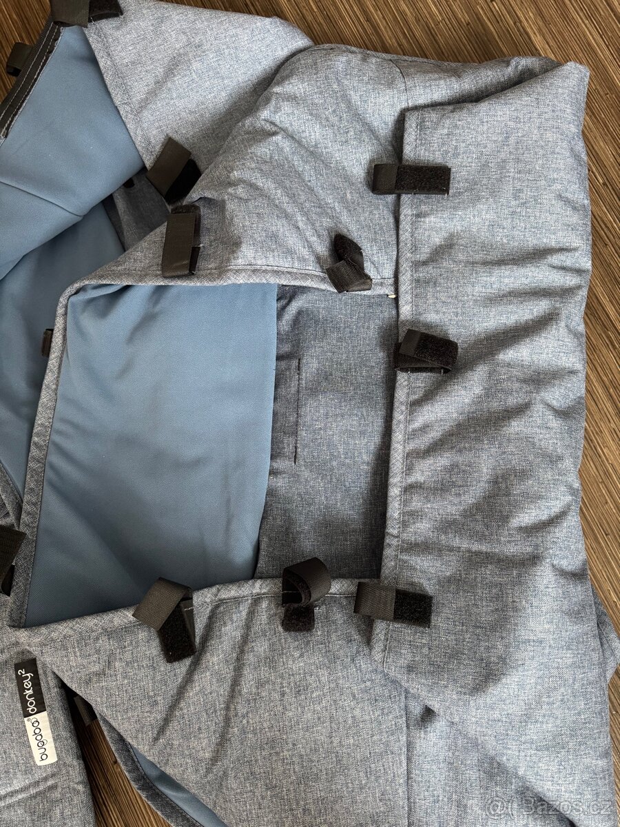 2x potah korbicky bugaboo Donkey blue melange - 3