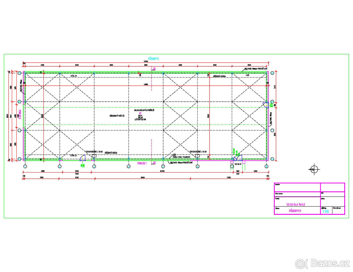 Montovaná hala HARD 15x42x7,5 m - 3