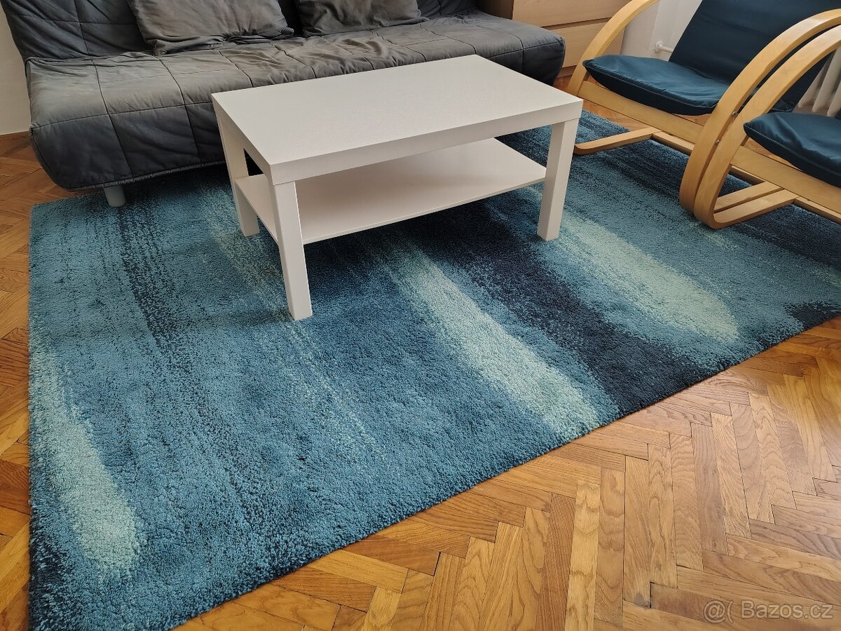 Koberec kusový, modrý - 3