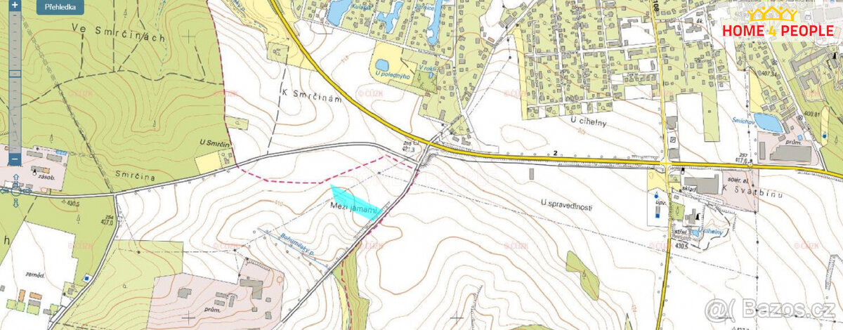 prodej pozemků - orné půdy, 9324 m2, Jevany - Bohumil - 3